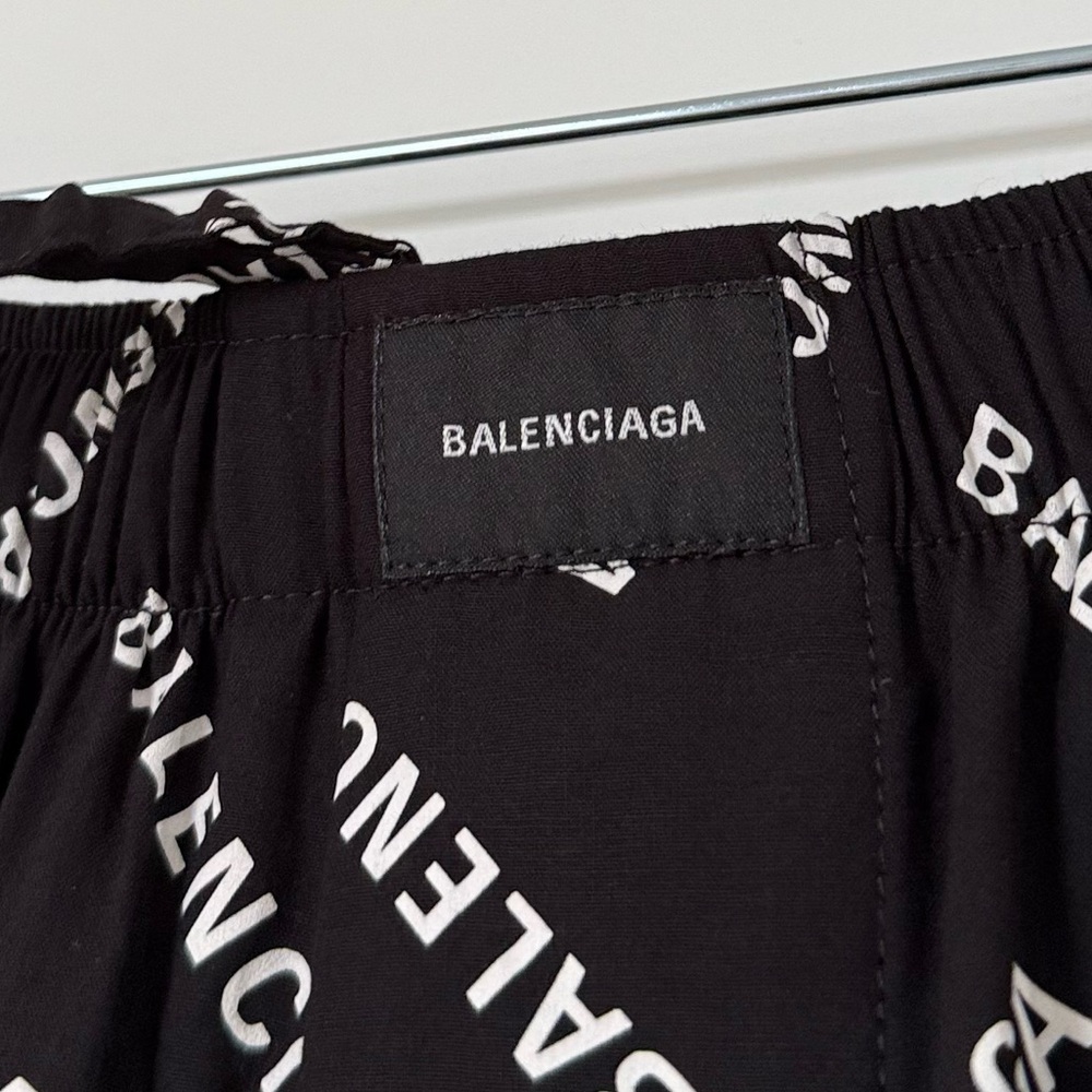 New Balenciaga Bal Diagonal Allover Pyjama Pants $1,450 34 - Picture 5 of 10